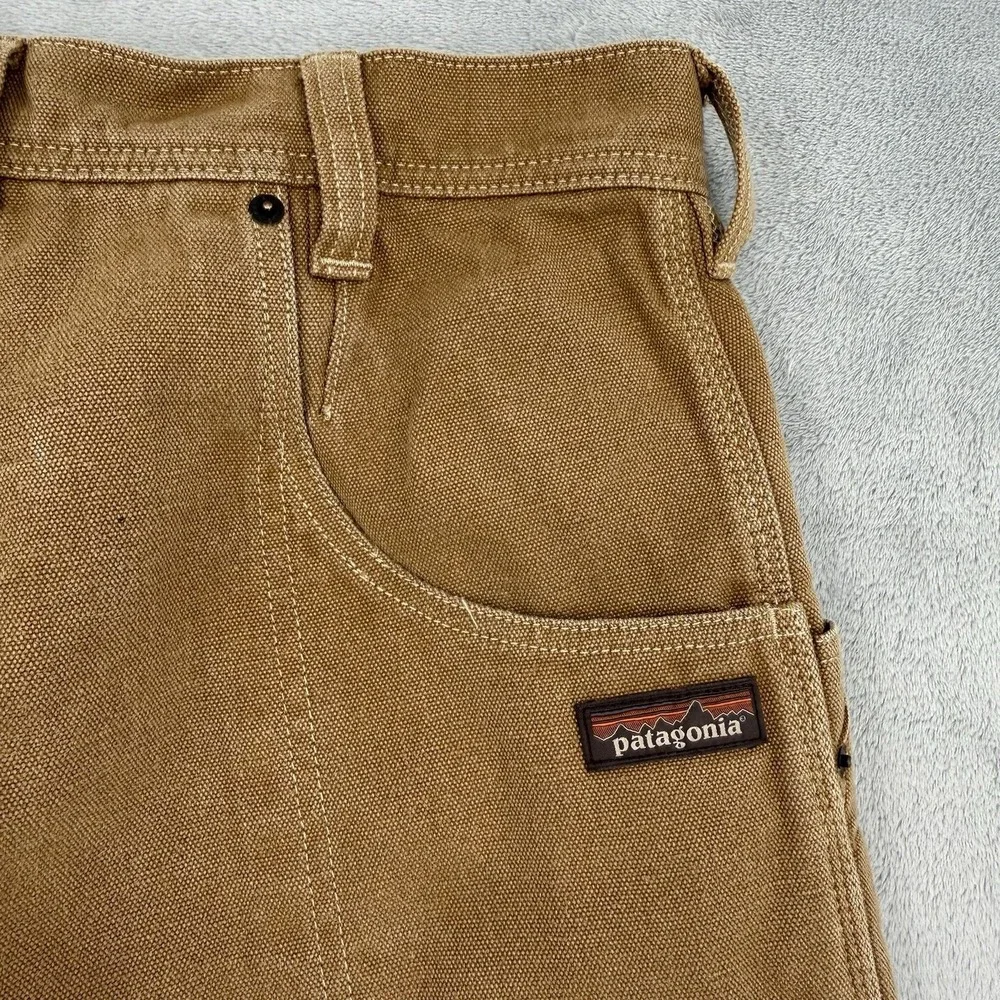 Patagonia Pants Womens 30 Iron Forge Hemp Canvas Double Knees Brown Outdoor - Picture 8 of 15
